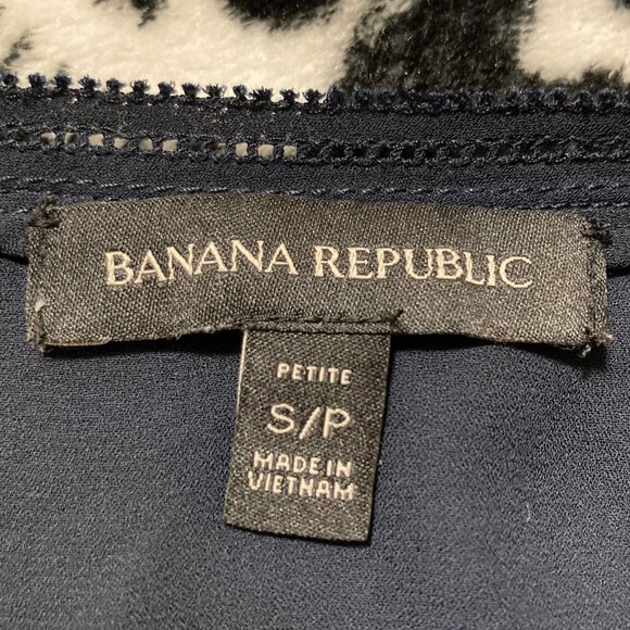 BANANA REPUBLIC Dark navy blue scoop neck camisole tank top ~ VINTAGE XS SMALL - Picture 2 of 9